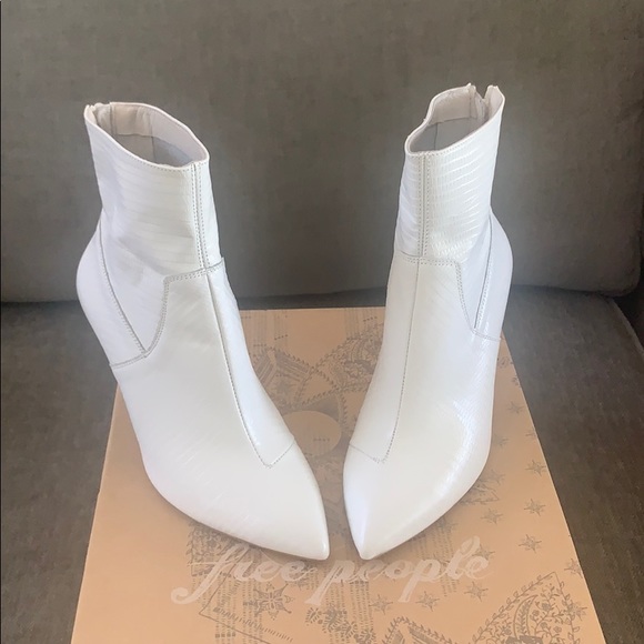 Free People White Willa Ankle Boot - Picture 8 of 11